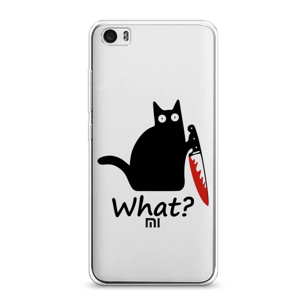 

Чехол на Xiaomi Mi 5 "Котик с ножом", Черный;красный, 30450-6