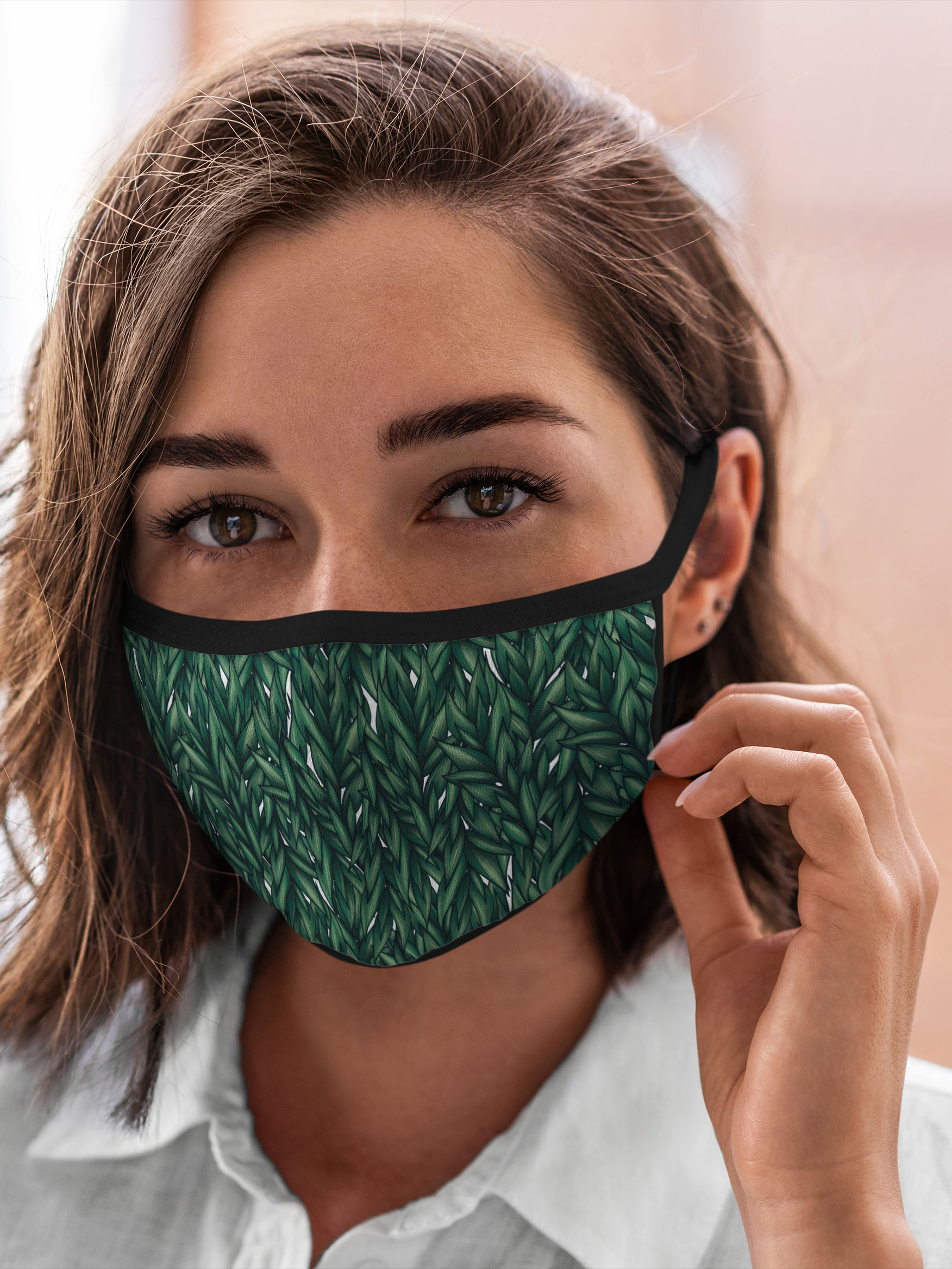 

Многоразовая маска унисекс Burnettie Природа Листья, Разноцветный, Природа Листья