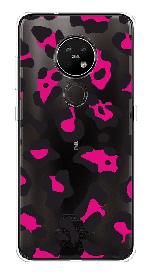 

Чехол на Nokia 6.2/7.2 "Pink cow spots", Черный;розовый, 123050-1
