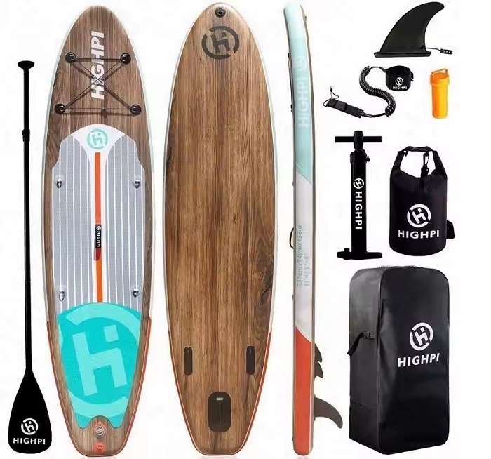 

Надувная доска Sup-board Highpi 11' Classic Wood, Голубой;коричневый, Classic Wood