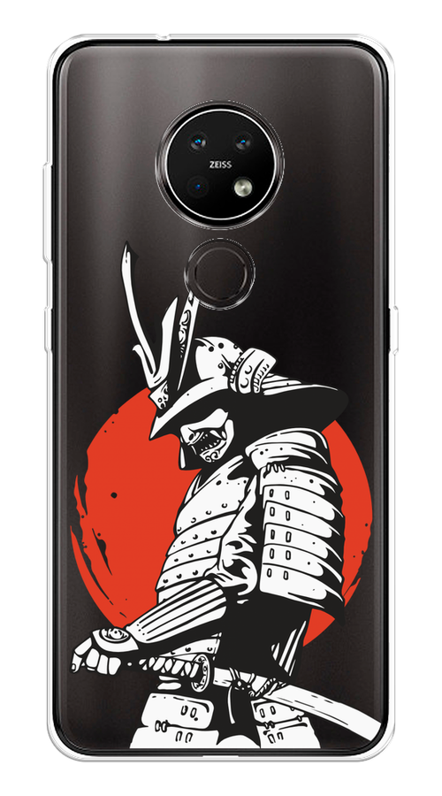 

Чехол на Nokia 6.2/7.2 "Самурай с катаной", Черный;красный;белый, 123050-1