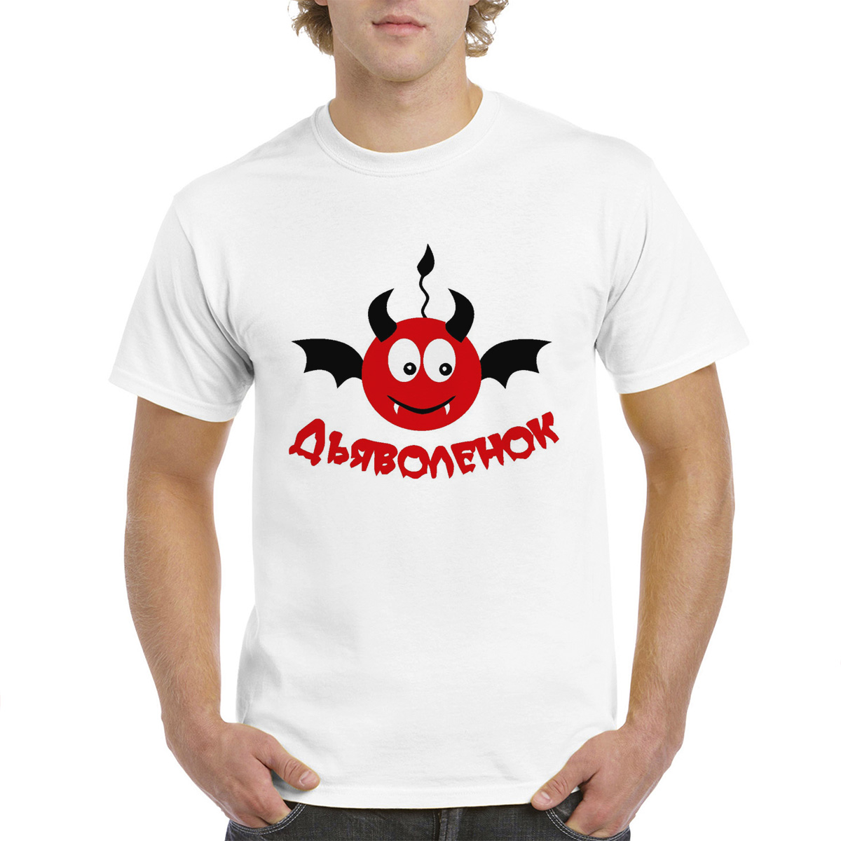 

Футболка унисекс CoolPodarok M0113094 белая 44 RU, Белый, M0113094