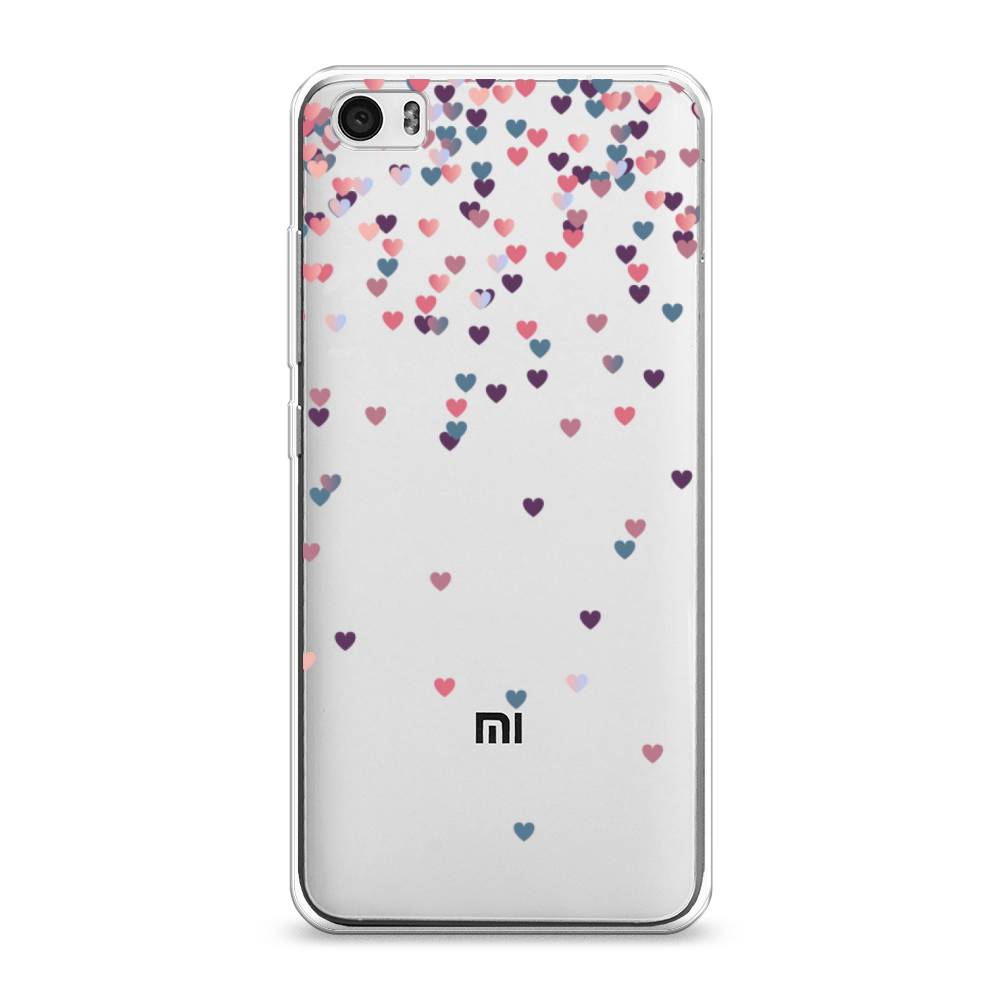 

Чехол на Xiaomi Mi 5 "Посыпка сердечки", Розовый;фиолетовый, 30450-3