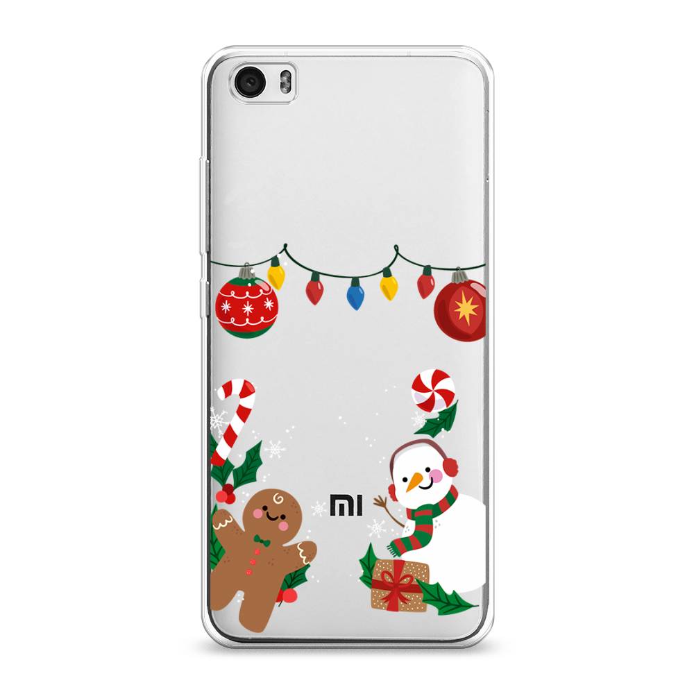 

Чехол на Xiaomi Mi 5 "Новогоднее настроение", Коричневый;красный;зеленый, 30450-5