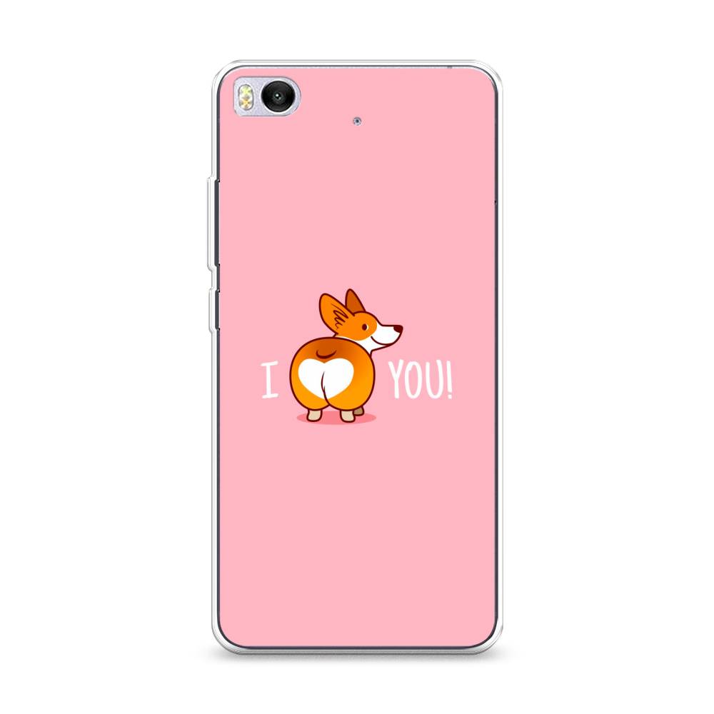 

Чехол для Xiaomi Mi 5S "Корги I love you", Розовый;коричневый;белый, 30550-1