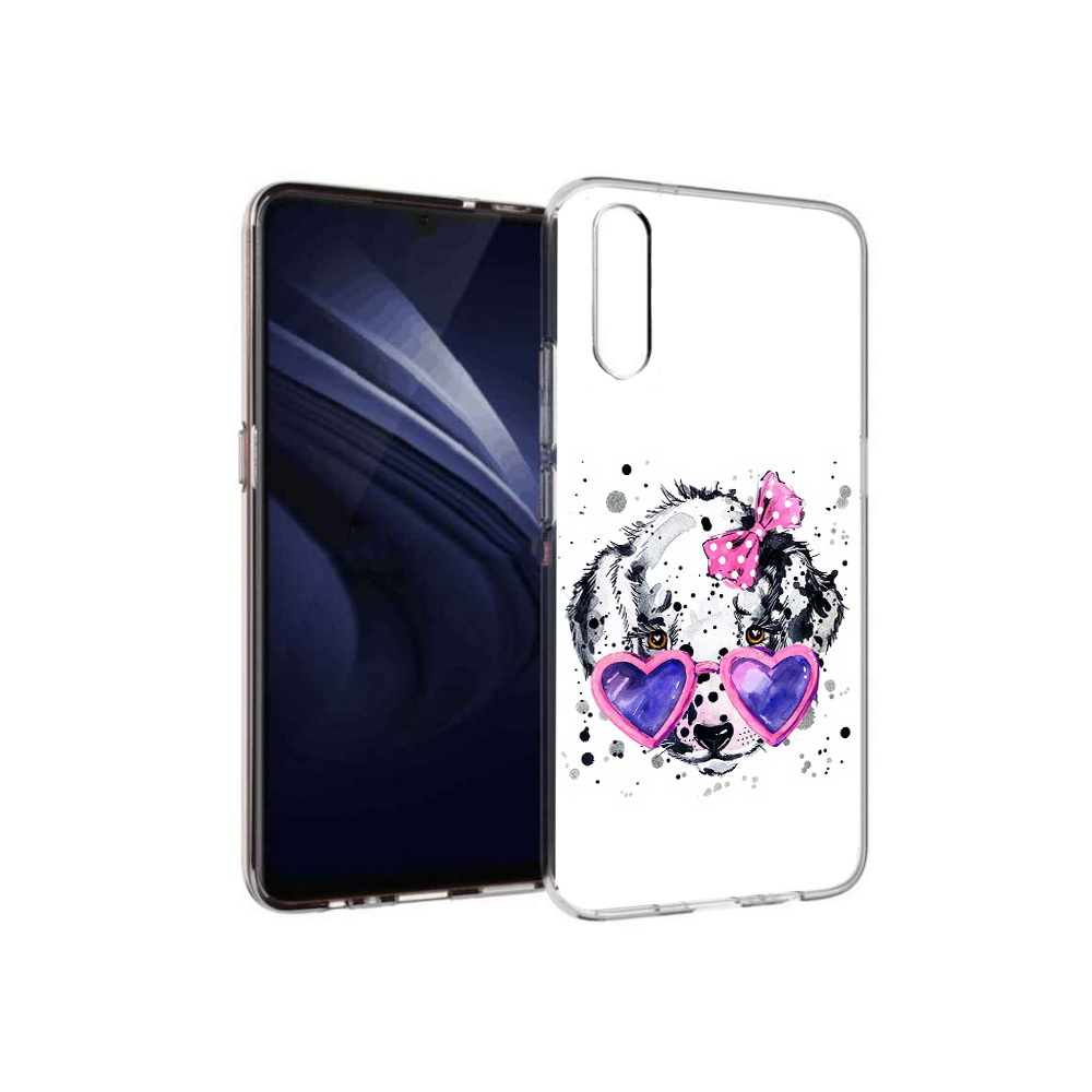 

Чехол MyPads Tocco для Vivo V17 Neo долматинец в очках (PT226959.388.337), Прозрачный, Tocco