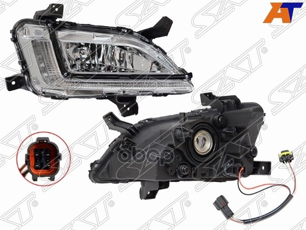 

SAT ST-221-2057RLD Фара противотуманная HYUNDAI TUCSON 19- RH с ДХО 1шт