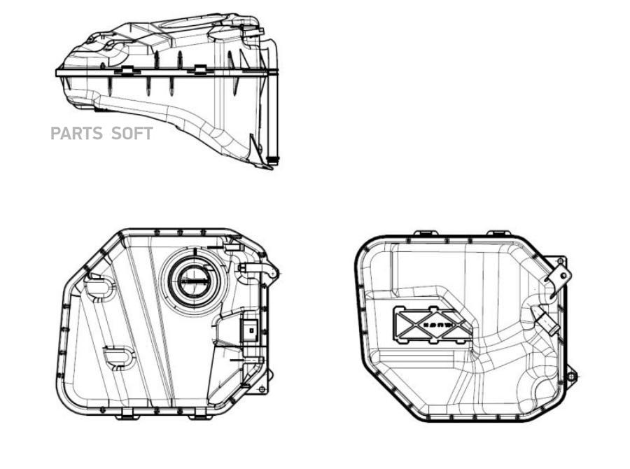 Бак расширительный VW Touareg 2.5D 03- NRF 454032