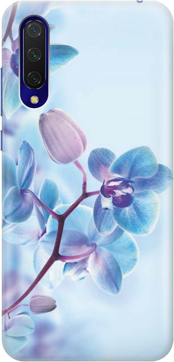 

Чехол на Xiaomi Mi 9 Lite "Синий цветок на синем", Голубой;синий, 428