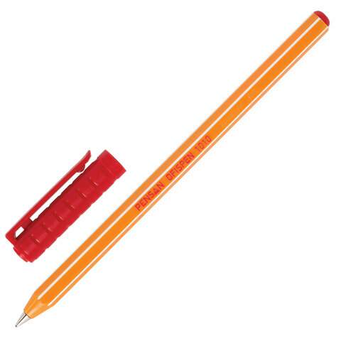 

Ручка шариковая Pensan "Officepen 1010" 143388, красная, 0.8 мм, 60 штук
