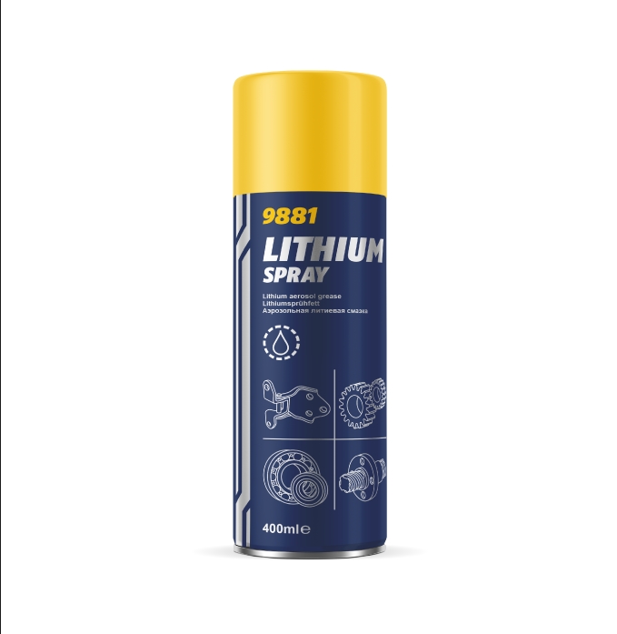 Смазка Литиевая Lithium Spray 400 Мл MANNOL арт. 9881