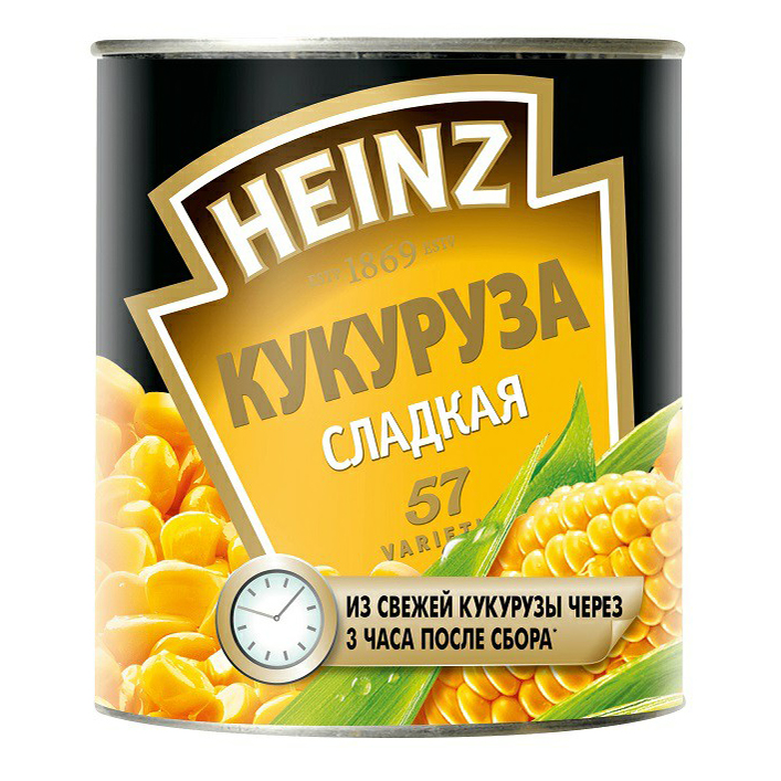 

Кукуруза Heinz сладкая стерилизованная 340 г