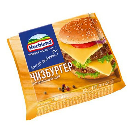 фото Плавленый сыр hochland чизбургер 45% 150 г