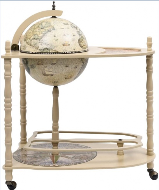 Глобус-бар напольный со столом Ptolemaeus, сфера 33 см