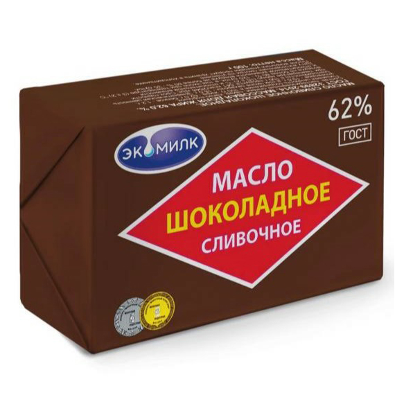 

Сливочное масло шоколадное Экомилк 62% БЗМЖ 100 г
