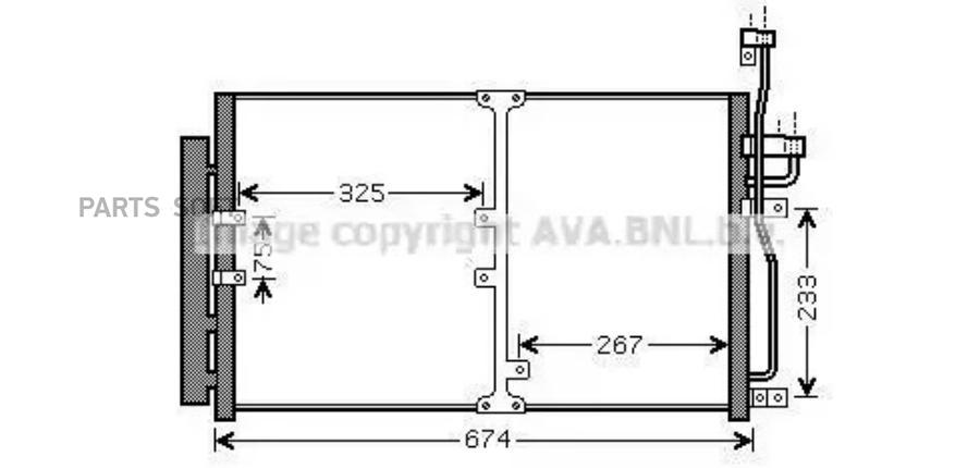 

Радиатор Кондиционера Ava арт. OL5425D