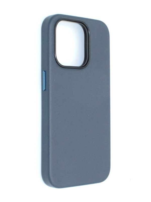 

Чехол на iPhone 15 Pro Кожаный New Line-Темно Синий, Apple iPhone 15 Pro