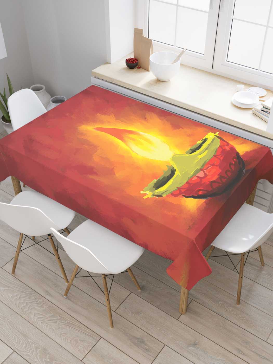 

Скатерть прямоугольная JoyArty "Празднование дивали" из оксфорда, 120x145 см, Празднование дивали