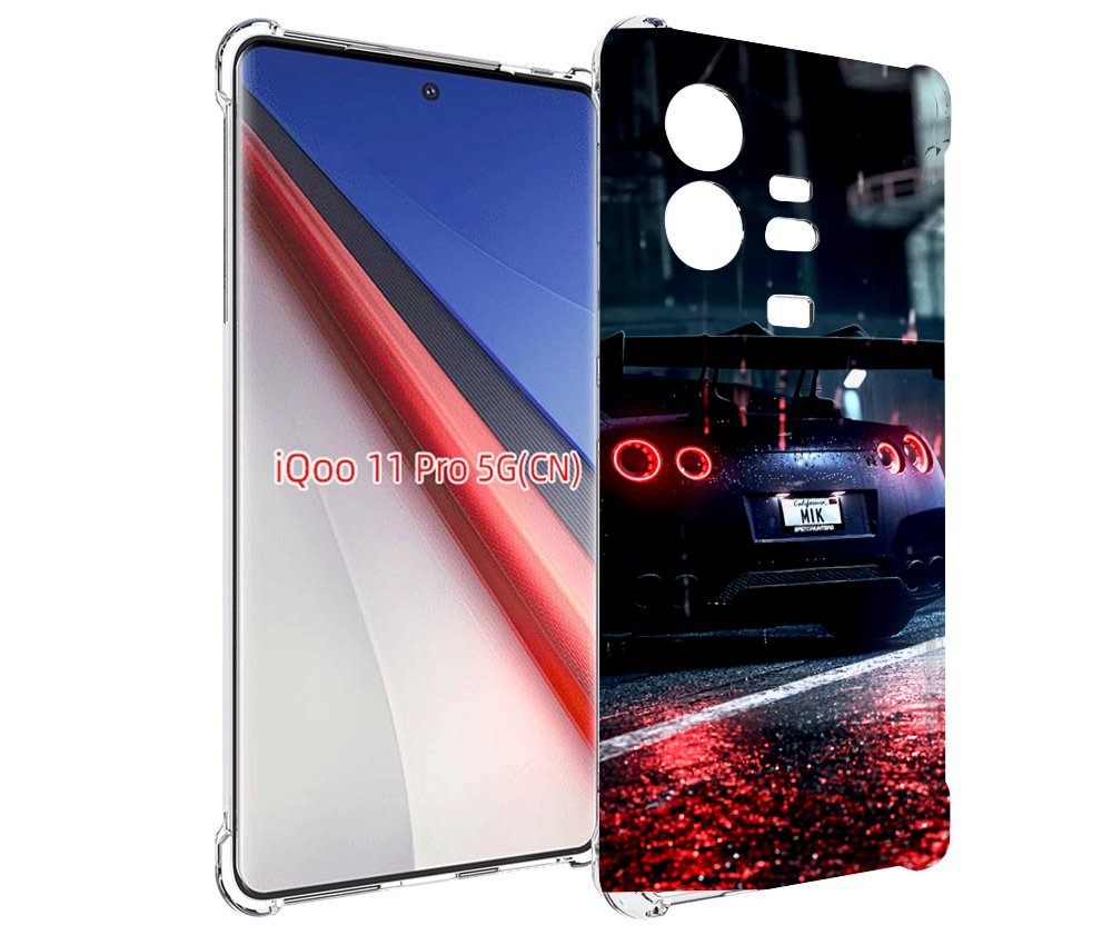 

Чехол бампер MyPads Nissan Skyline для Vivo iQOO 11 Pro противоу..., Прозрачный, Tocco