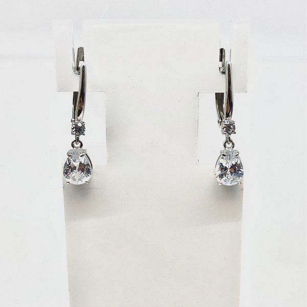 

Серьги подвески из серебра TEO MAORI 82101174-00775, фианит, 82101174-00775