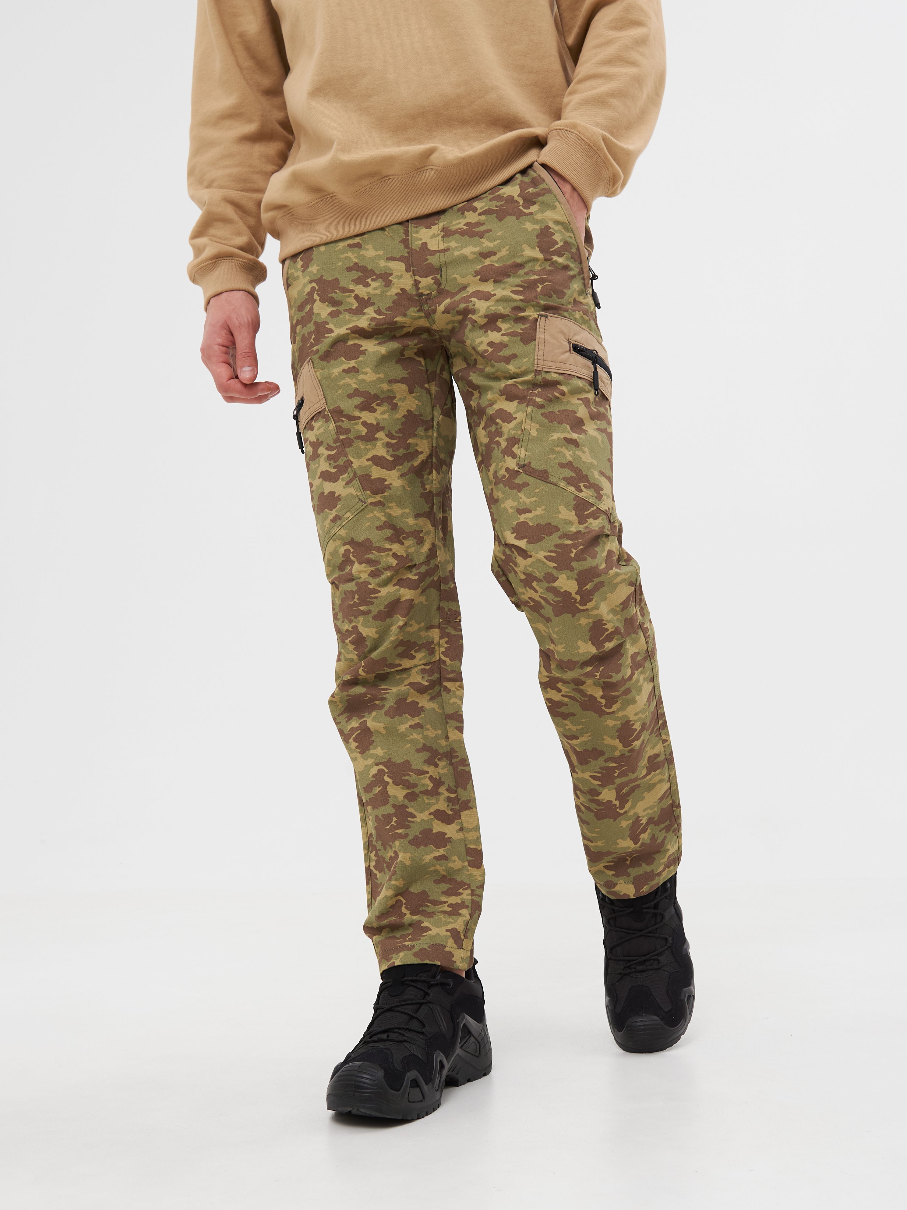 Брюки мужские Huntsman Матрица хаки 56-58/182-188