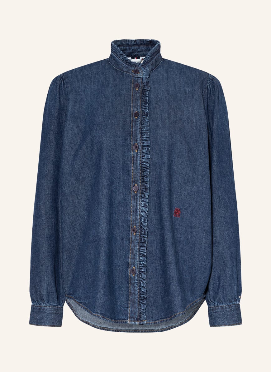 

Рубашка женская Tommy Hilfiger 1001324849 синяя 34 EU, 1001324849