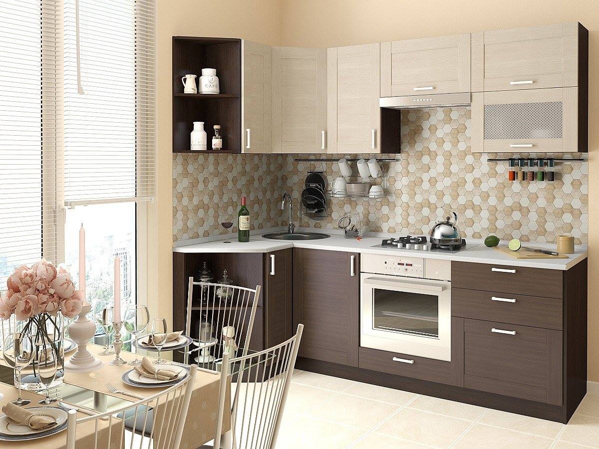 

Vivat Кухня Лофт-03 Cappuccino Veralinga/Wenge Veralinga/Венге 2140*1200/2190*600