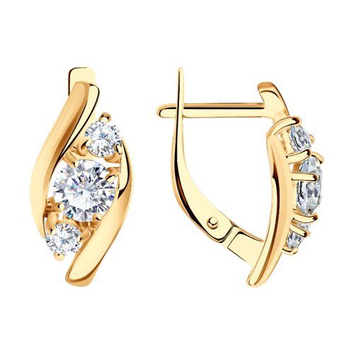 

Серьги из серебра TEO MAORI 893022390, фианит, 893022390