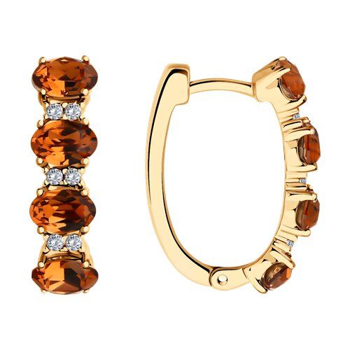 

Серьги из серебра TEO MAORI 893022420, кристалл ювелирный/фианит, 893022420