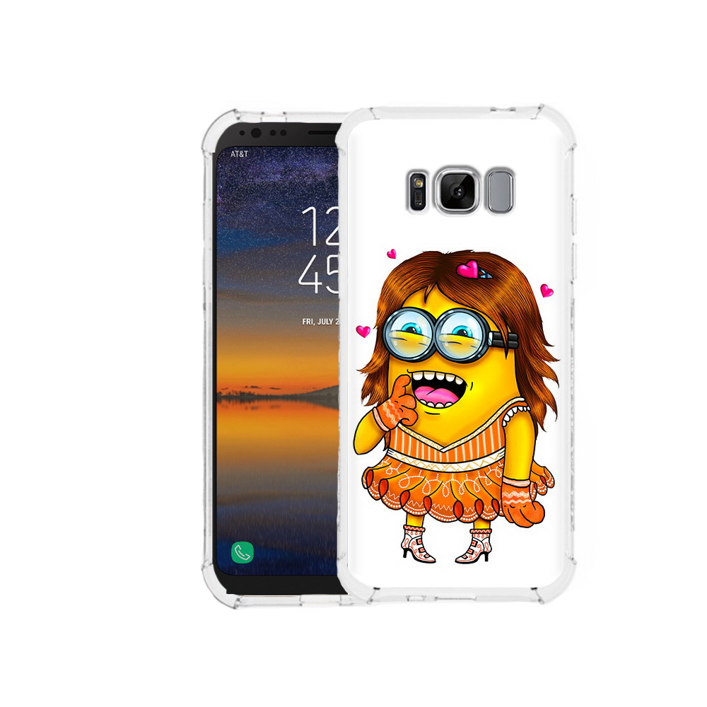 

Чехол MyPads Tocco для Samsung Galaxy S8 Миньон девочка (PT107395.590.116), Прозрачный, Tocco