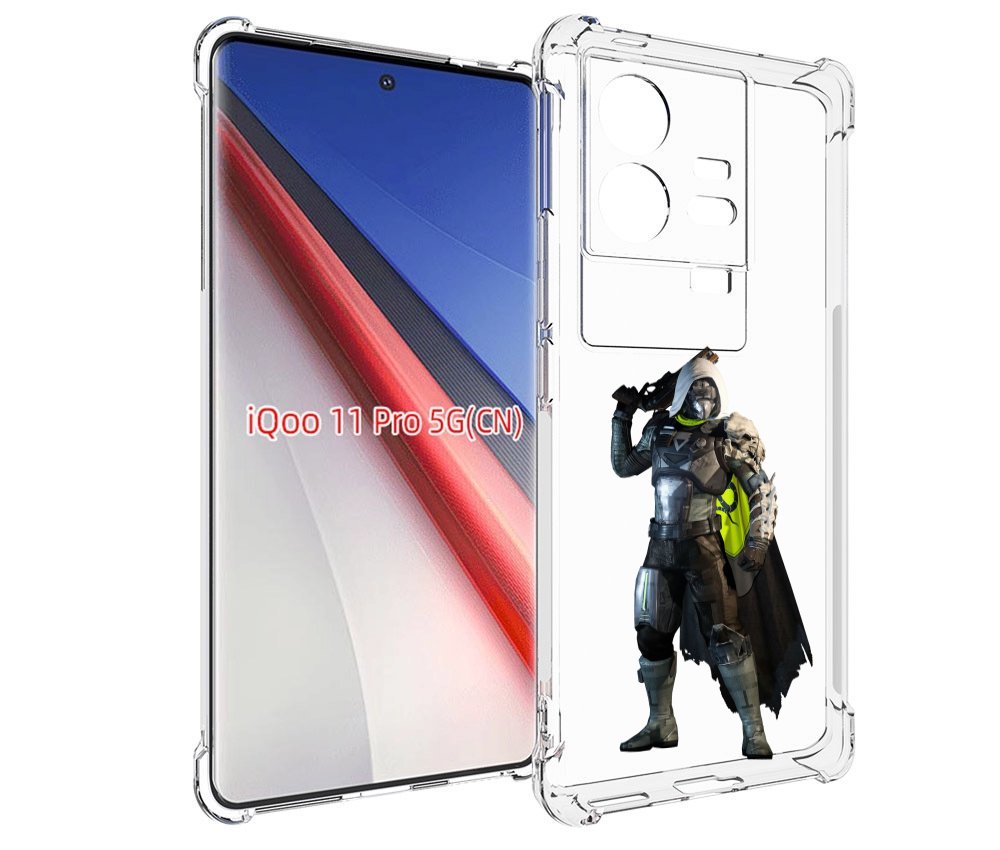 

Чехол бампер MyPads destiny-2-hunter для Vivo iQOO 11 Pro против..., Прозрачный, Tocco