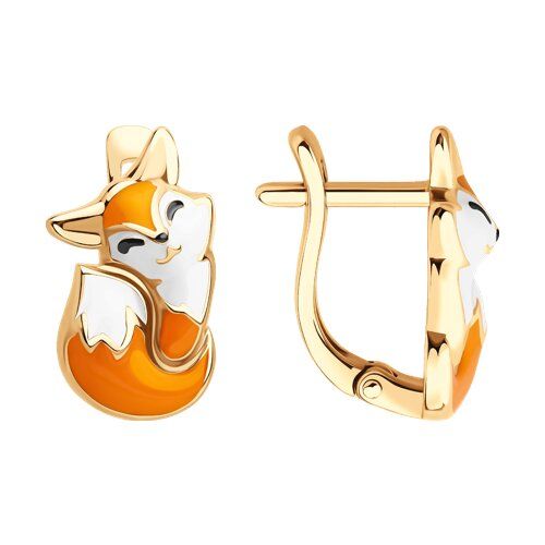 

Серьги из серебра TEO MAORI 893022444, эмаль, 893022444