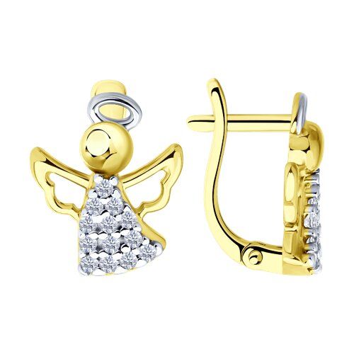 

Серьги из серебра TEO MAORI 893022448, фианит, 893022448