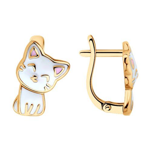 

Серьги из серебра TEO MAORI 893022449, эмаль, 893022449