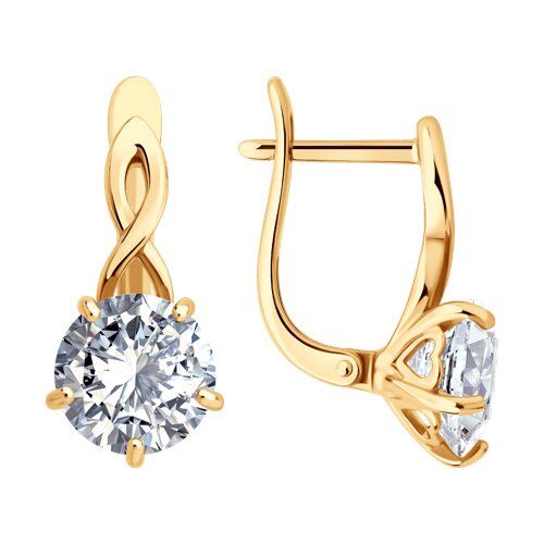 

Серьги из серебра TEO MAORI 893022450, фианит, 893022450