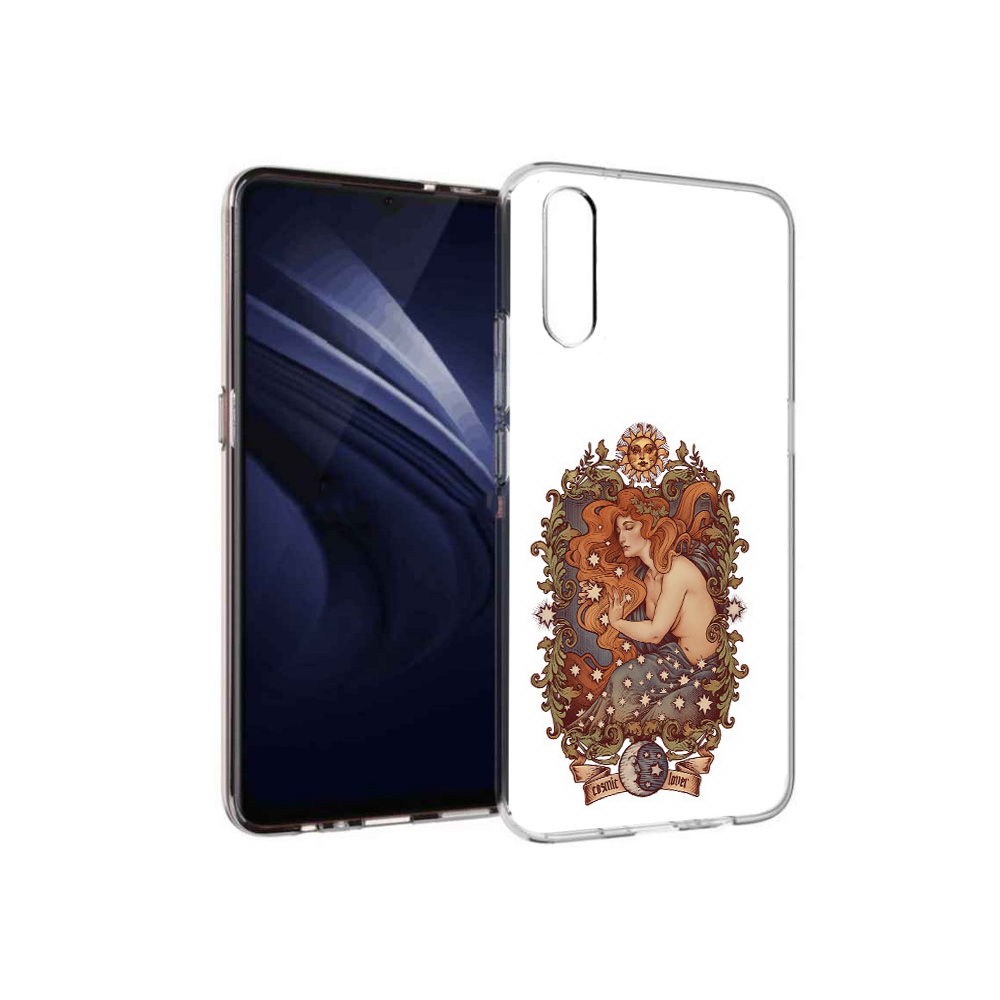 

Чехол MyPads Tocco для Vivo V17 Neo звездная девушка абстракция (PT226959.388.351), Прозрачный, Tocco