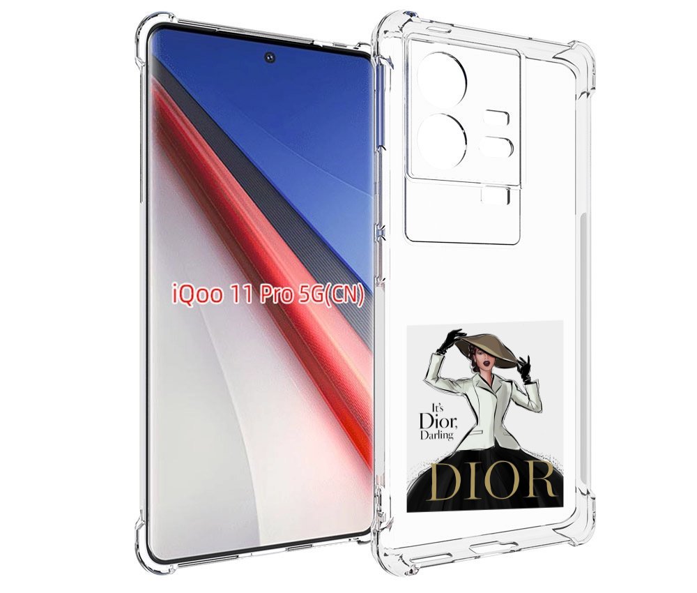 

Чехол бампер MyPads drawings of sketches для Vivo iQOO 11 Pro пр..., Прозрачный, Tocco