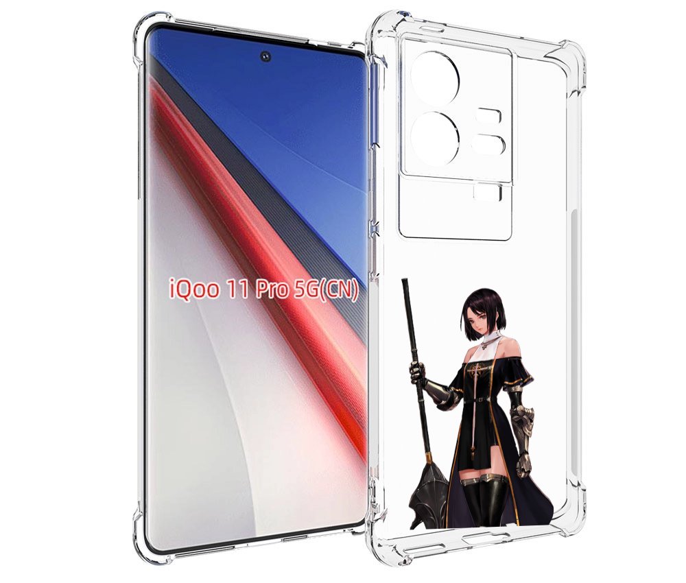 

Чехол бампер MyPads dungeon-fighter для Vivo iQOO 11 Pro противо..., Прозрачный, Tocco