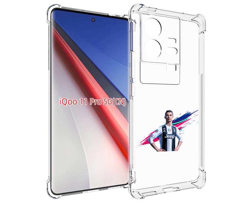 

Чехол бампер MyPads fifa-Криштиану-Роналду мужской для Vivo iQOO..., Прозрачный, Tocco