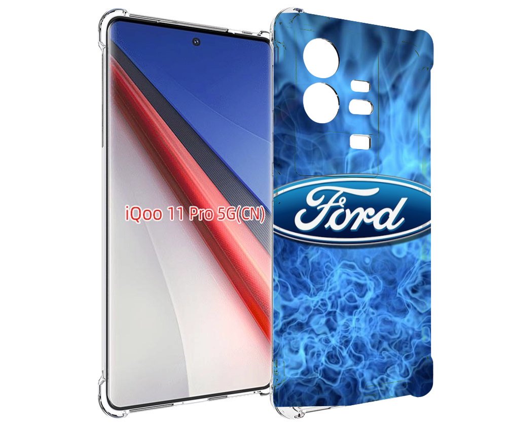 

Чехол бампер MyPads ford-форд-22 м для Vivo iQOO 11 Pro противоу..., Прозрачный, Tocco