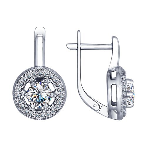 

Серьги из серебра TEO MAORI 894022451, фианит, 894022451