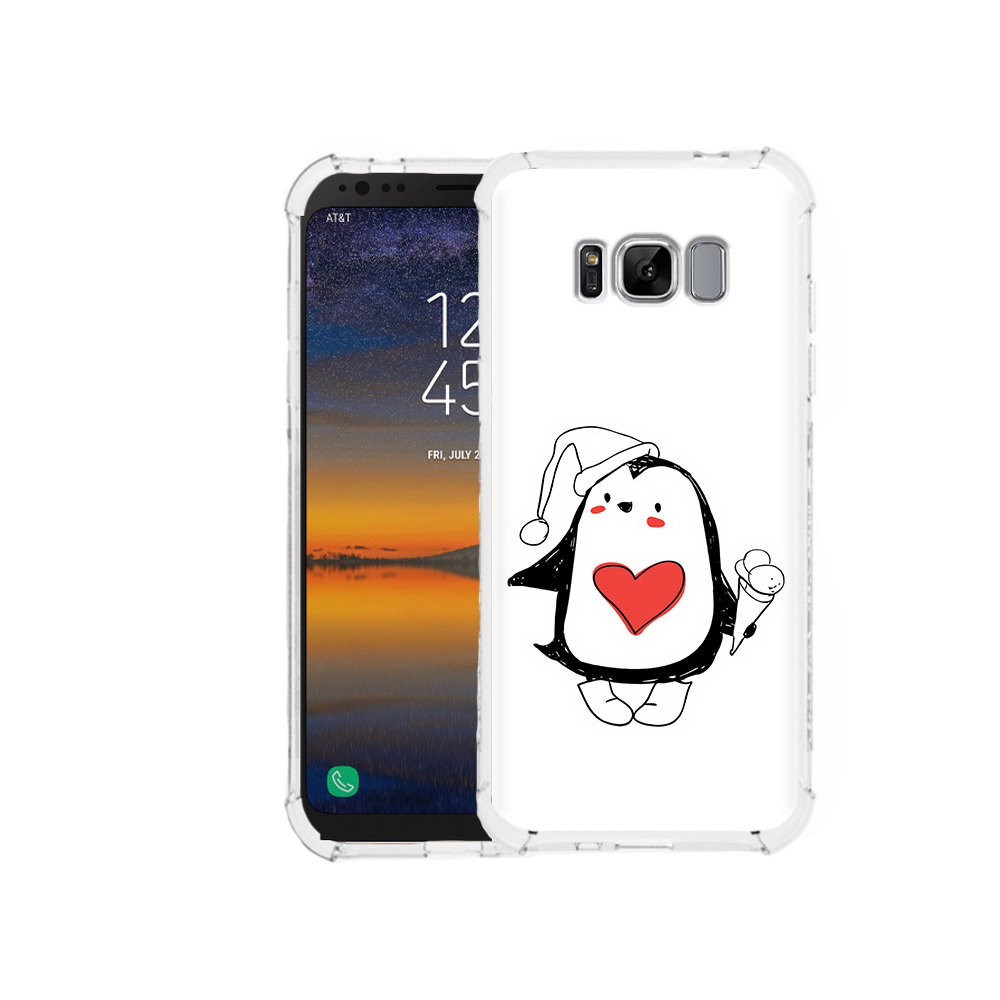 

Чехол MyPads Tocco для Samsung Galaxy S8 Пингвин с мороженым (PT107395.590.135), Прозрачный, Tocco