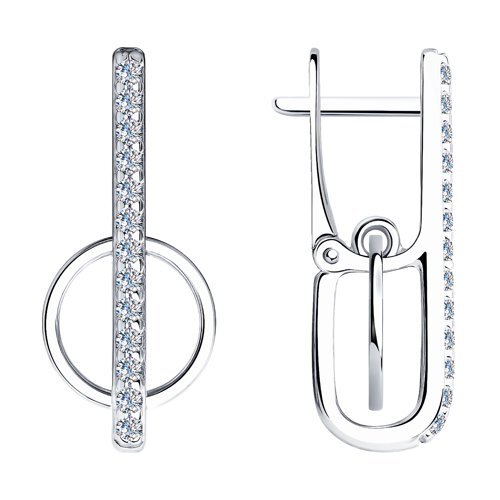 

Серьги из серебра TEO MAORI 894023944, фианит, 894023944