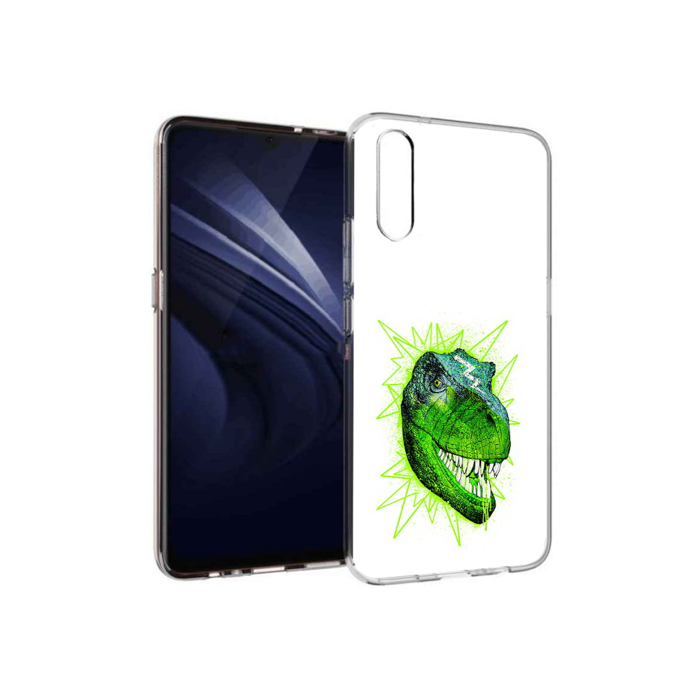 

Чехол MyPads Tocco для Vivo V17 Neo зеленый динозавр (PT226959.388.358), Прозрачный, Tocco