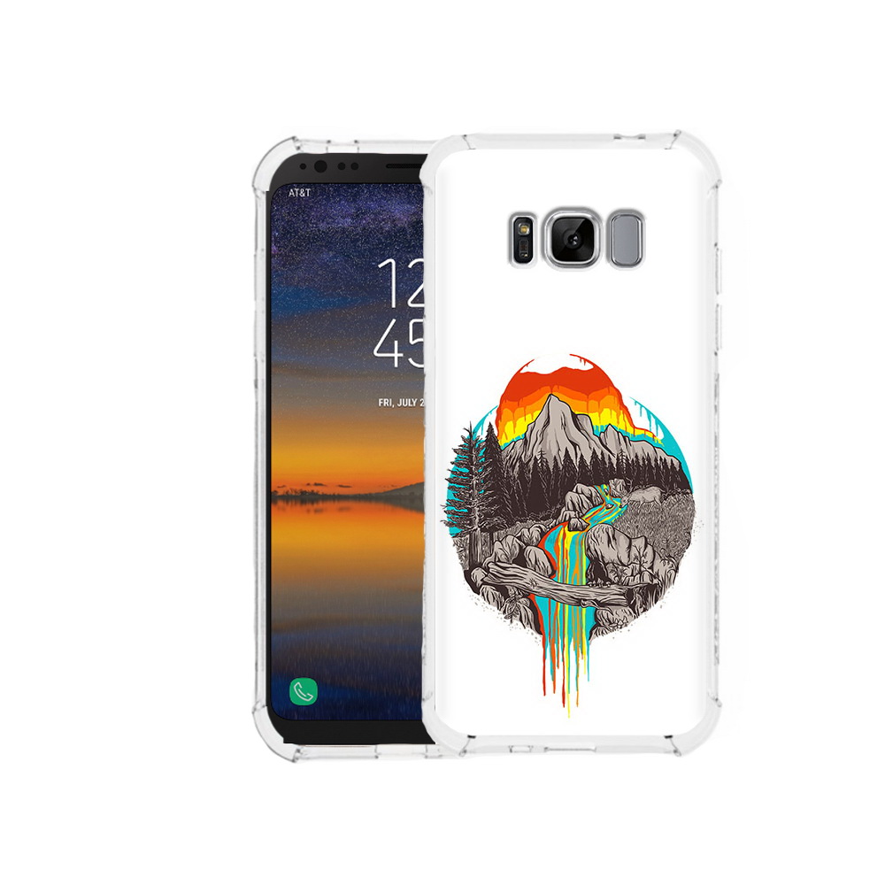 

Чехол MyPads Tocco для Samsung Galaxy S8 Радужный водопад (PT107395.590.144), Прозрачный, Tocco