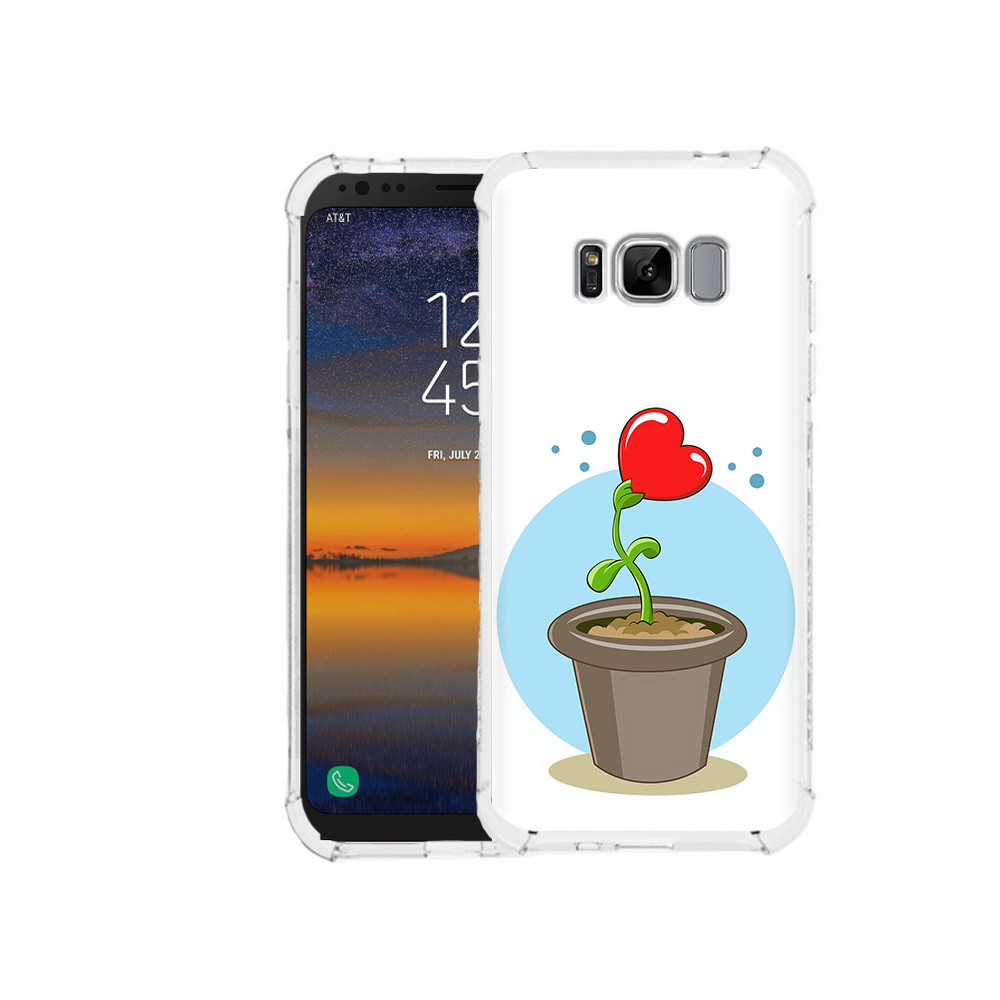 

Чехол MyPads Tocco для Samsung Galaxy S8 Растение любви 14 февраля (PT107395.590.145), Прозрачный, Tocco