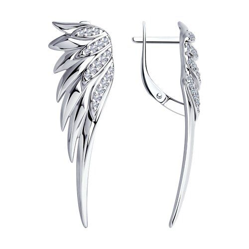 

Серьги из серебра TEO MAORI 894025014, фианит, 894025014
