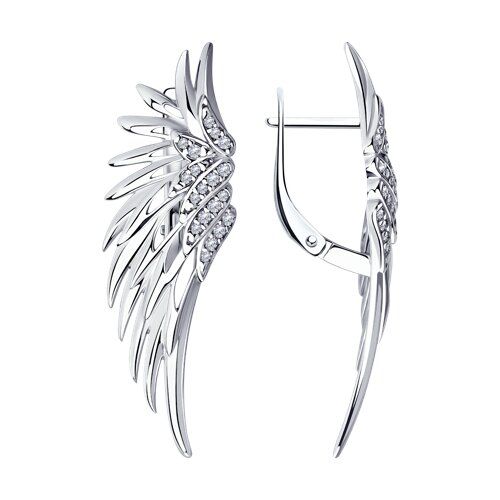 

Серьги из серебра TEO MAORI 894025037, фианит, 894025037