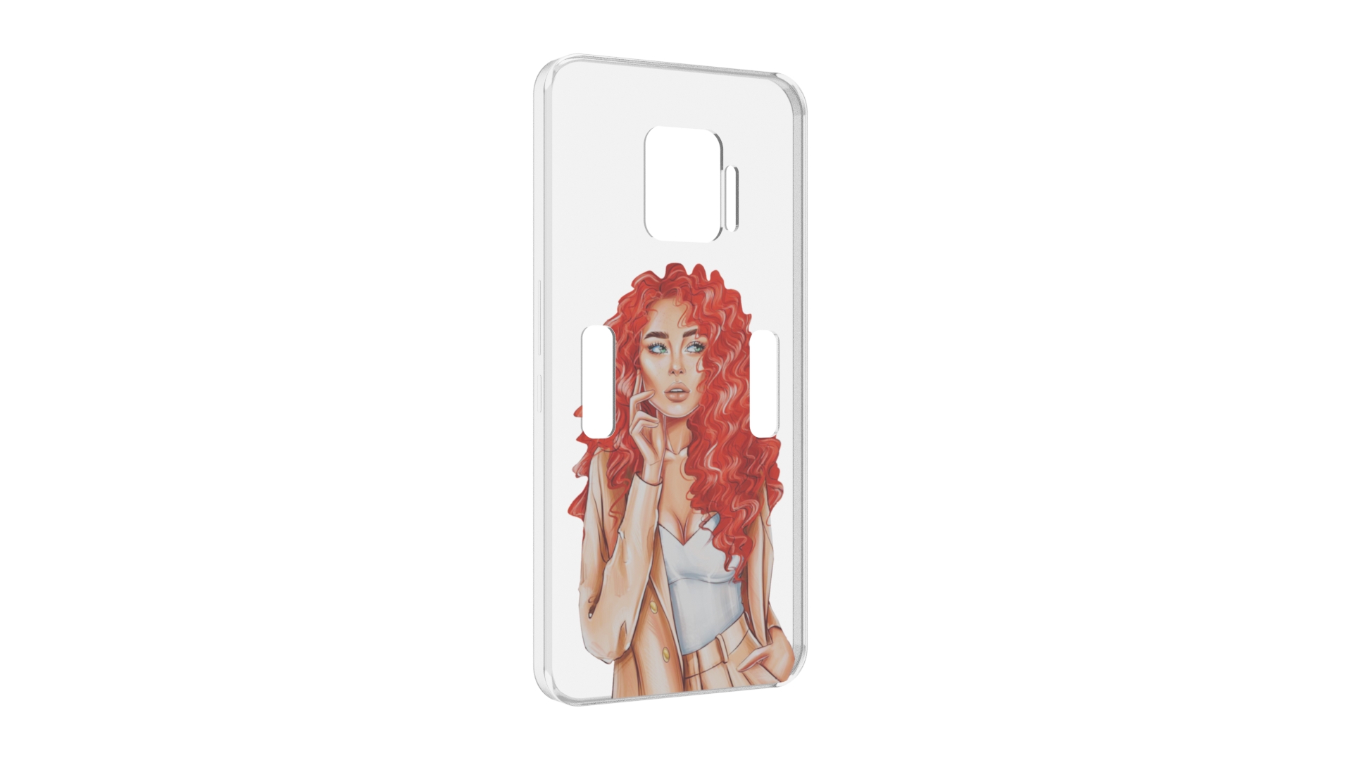 

Чехол MyPads девушка-с-яркими-волосами женский для ZTE Nubia Red Magic 7 Pro, Прозрачный, Tocco