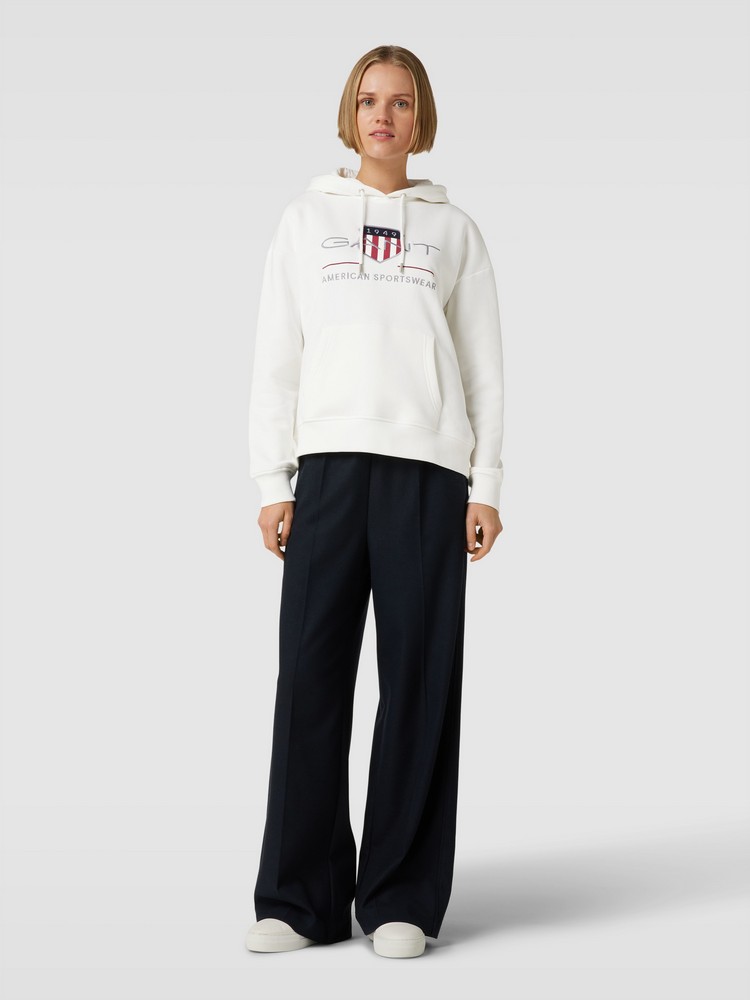 

Худи женское GANT 4204567 белое L, Белый, 4204567